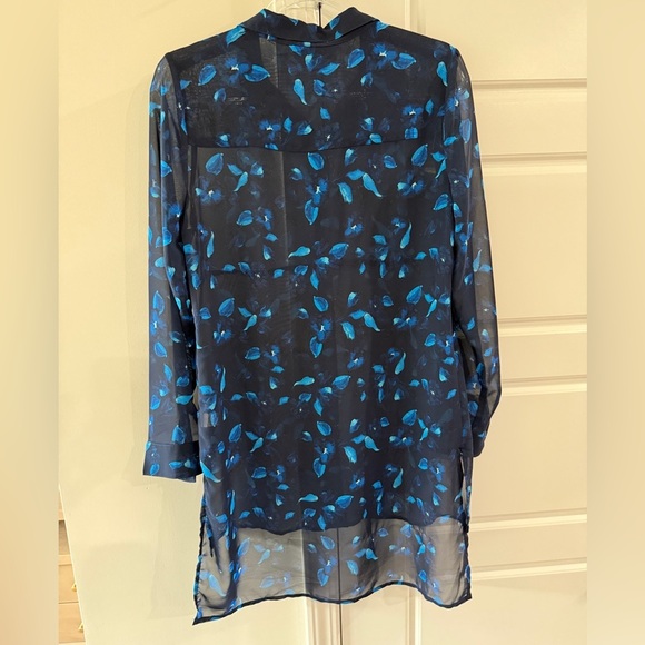 Ruff Hewn long coverup vacation holiday sheer travel beach pool FLAW - Picture 5 of 5